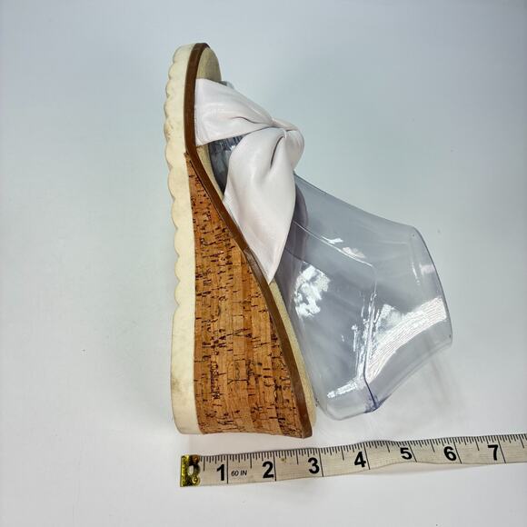 Cliffs by White Mountain Adrielle White Brown Wedge Sandals Women’s Size 8M - Picture 8 of 12